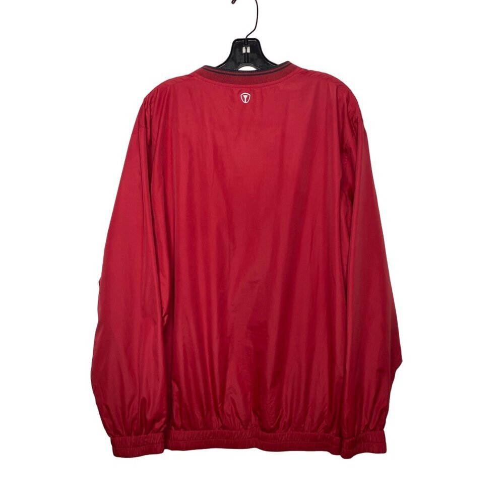 PRO TOUR COOL PLAY MEN'S RED GOLF WINDBREAKER PULLOVER SZ L - Picture 2 of 3